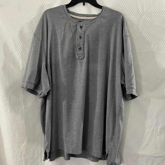 RedHead Gray Cotton Henley Men's Shirt Size 3XL - Picture 1 of 4